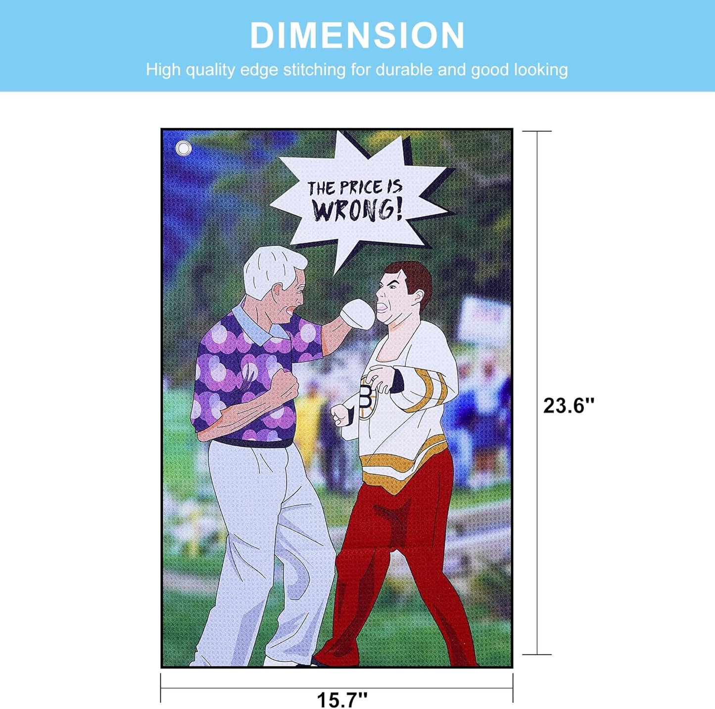 Golf Towel 3 Pcs Funny Golf Club Clean Set for Golf Bags with Clip, Funny Gifts for Golf Fans