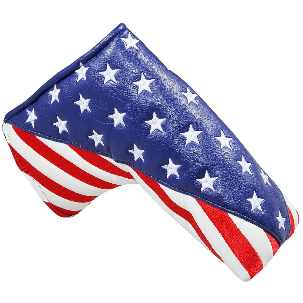 USA Golf Head Covers for Driver & Fairway Woods - Premium Leather Headcovers, Designed to Fit All Woods and Drivers