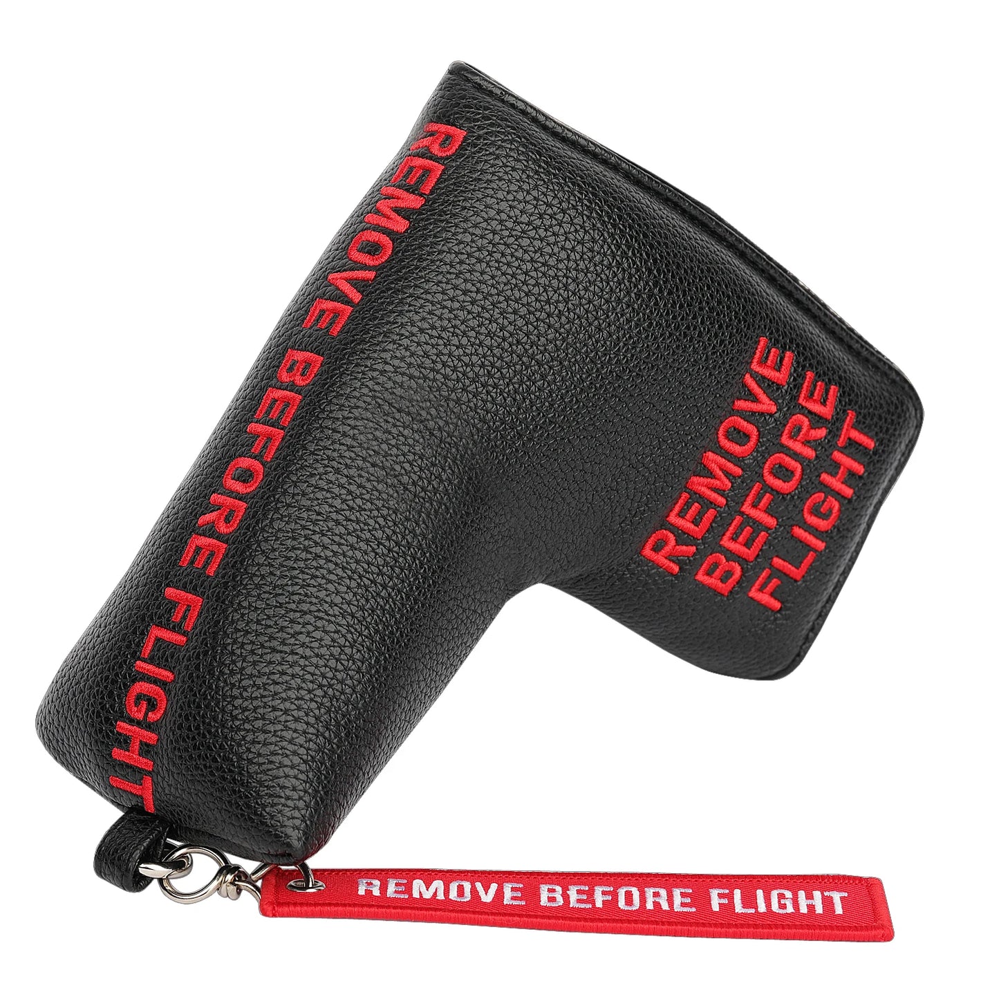 White PU Leather Remove before Flight Golf Headcover Golf 460CC Driver Cover Wood Hybrid Alignment Stick Covers