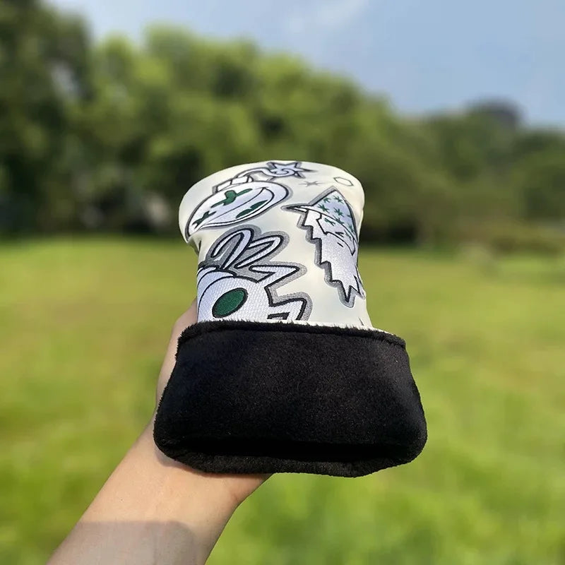 Golf Club Headcovers Wizard Cat Design Cut Driver Fairway Hybrid Cover Waterproof Protector Set Soft Durable Golf Headcover