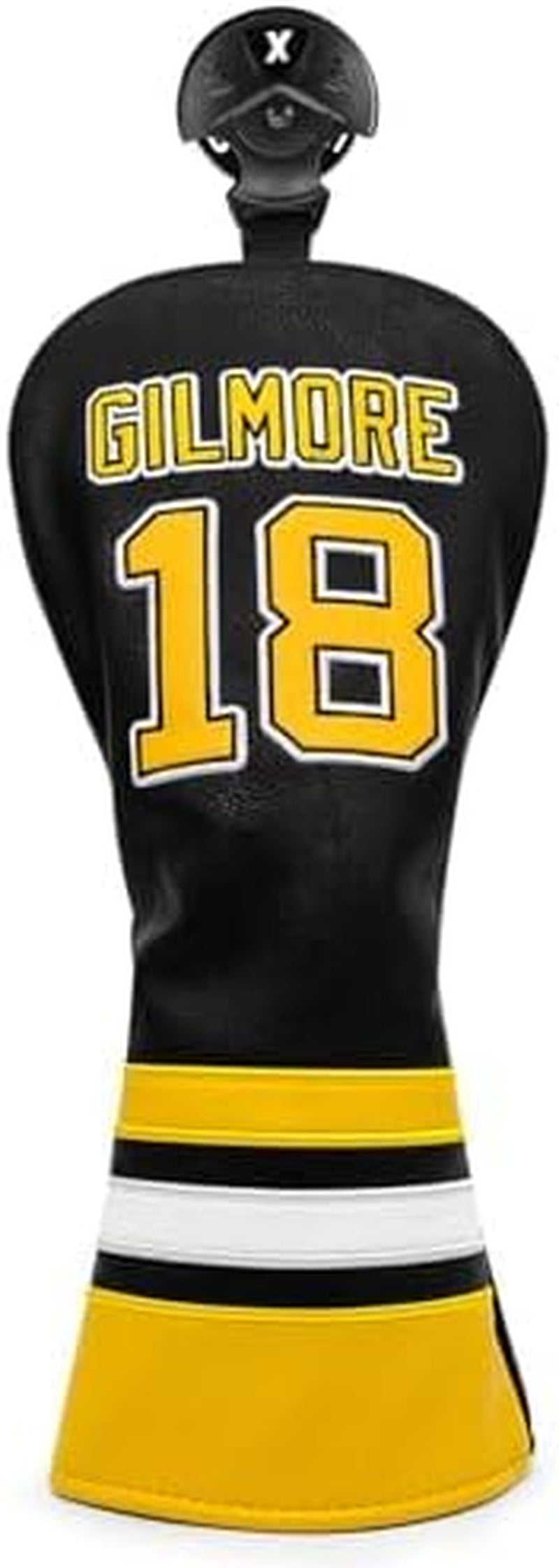Golf Headcovers Happy Gilmore Golf Club Head Covers Advanced Embroidery Premium Leather Driver Headcover Fairway Wood Covers Hybrid Head Covers, Golf Mallet Blade Putter Cover (1Pcs)