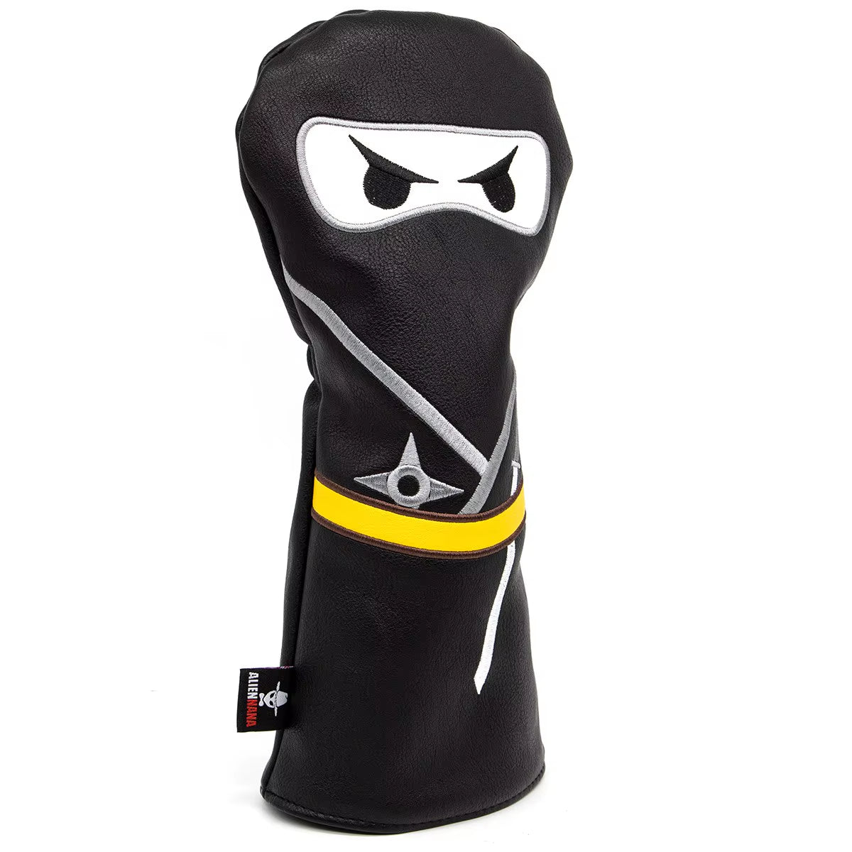 Golf Club Headcover Set Aliennana Black Ninja Driver Head Cover Fairway Golf Headcvoer Hybird Blade Putter Mallet Putter Covers