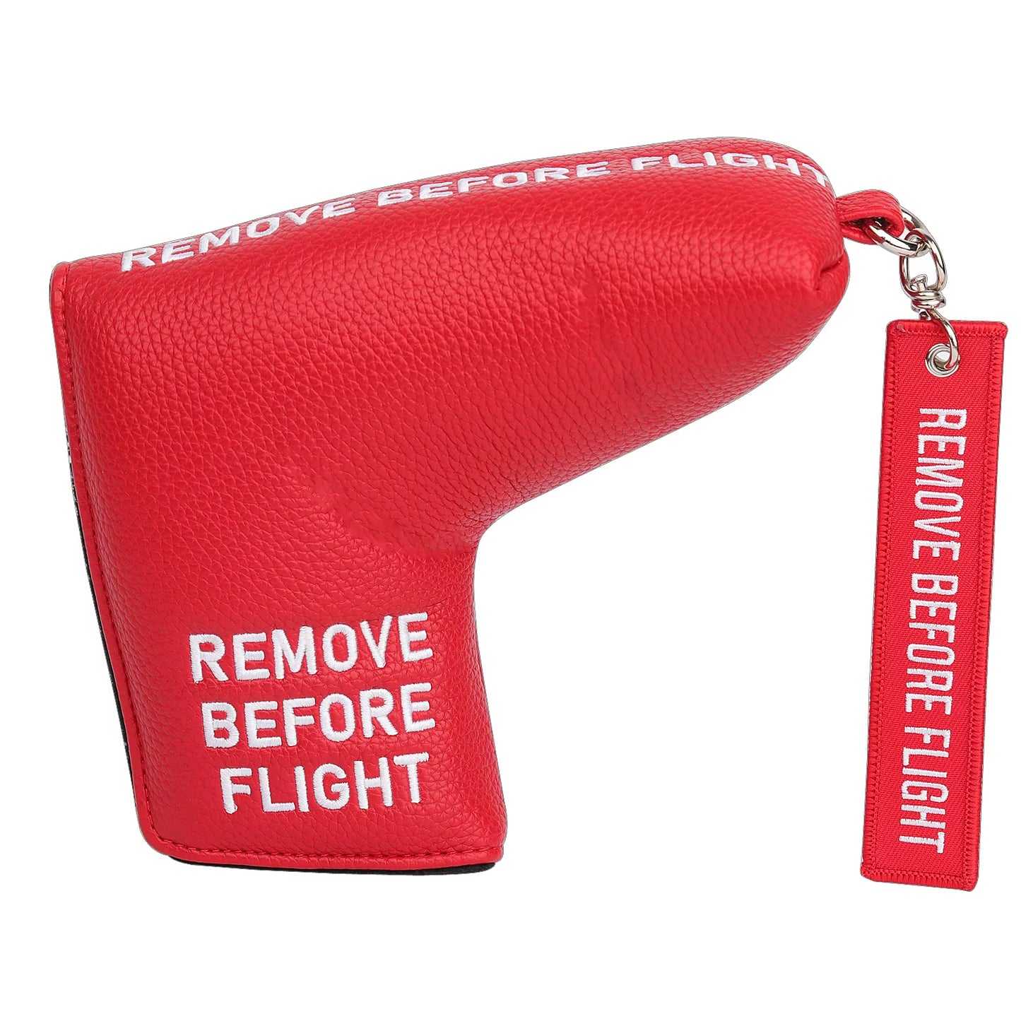 White PU Leather Remove before Flight Golf Headcover Golf 460CC Driver Cover Wood Hybrid Alignment Stick Covers