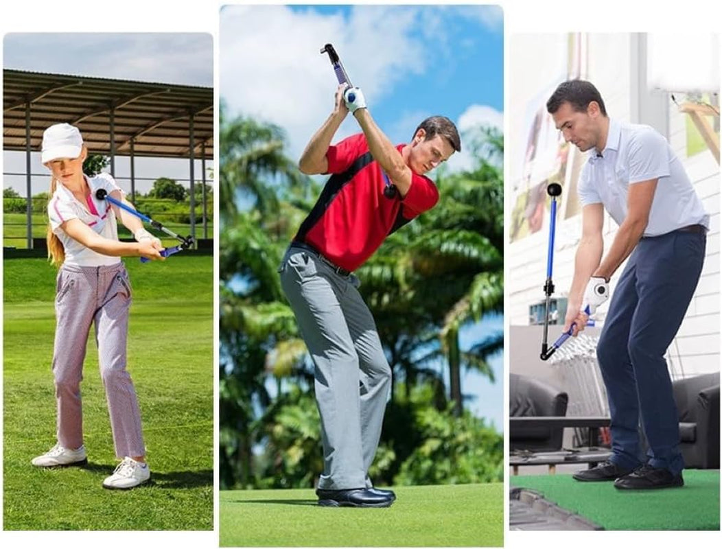 Golf Swing Trainer Adjustable, Golf Swing Trainer Aid, Golf Swing Speed Trainer, Foldable Adjustable Golf Training Aid, Golf Warm up Stick, Right-Handed Golf Training Grip